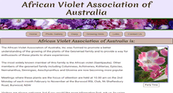 Desktop Screenshot of africanviolet.org.au
